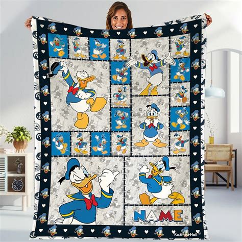 Personalized Donald Duck Blanket Donald Daisy Duck Blanket Fleece