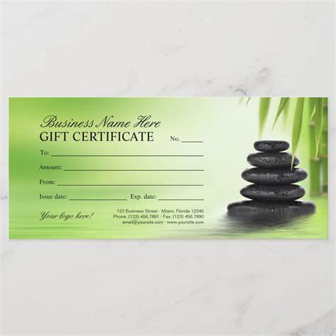 Massage Gift Certificate Template Printable The Perfect Way To Show