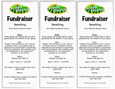 Free Printable Fundraiser Flyer Templates Free Printable