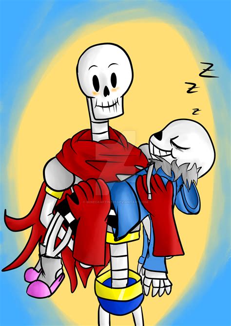 Baby Papyrus Undertale Sleeping