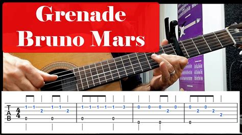 Grenade Bruno Mars Guitar Tabs Guitar Tutorial Youtube