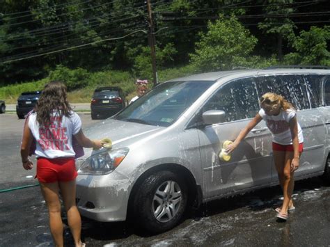 Cheerleader Car Wash Raises Cold Cash On A Hot Day Peters Pa Patch