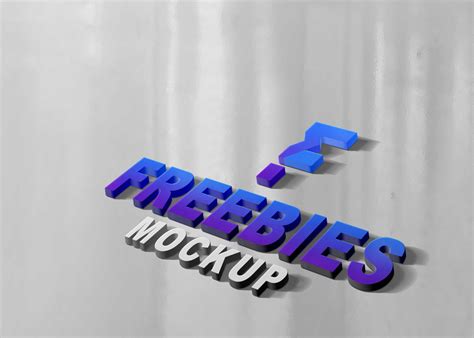 3d Freebies Logo Mockup Freebies Mockup