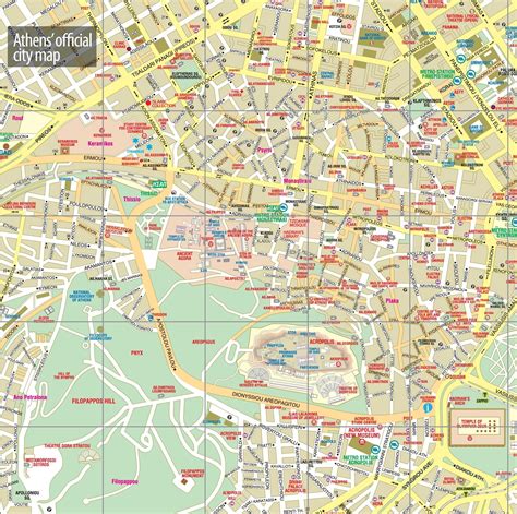 Tourist Map Of Athens