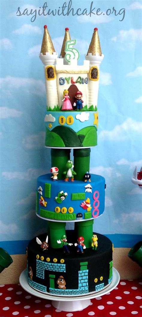 50 mario birthday cakes ranked in order of popularity and relevancy. Super Mario Bros Party - Say it With Cake