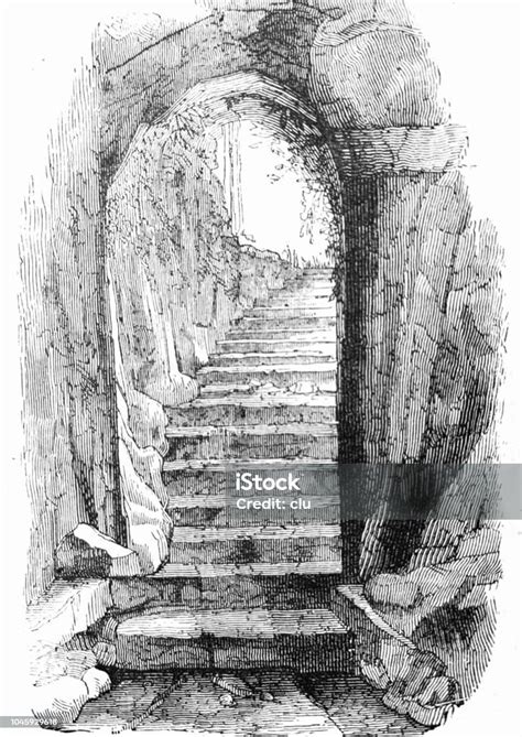 Catacombs In Rome Entrance To St Praetextatus Stock Illustration