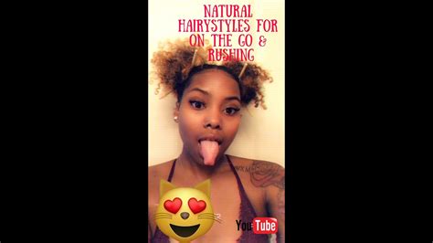 quick natural hairstyles with blasian queen my college hairstyles on the go rushing youtube