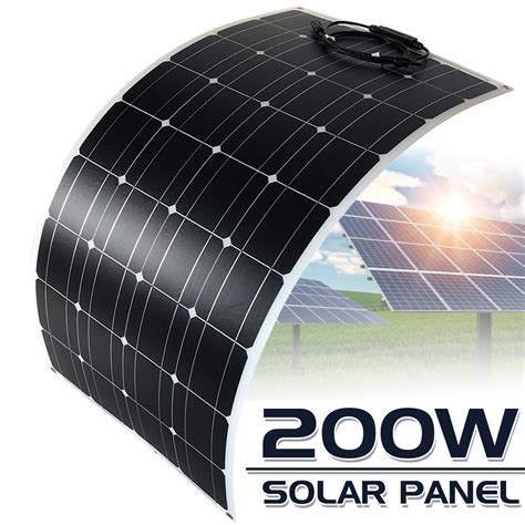 Solar Panels Waterproof 200w Flexible Solar Panel Cell Module Kit Rv