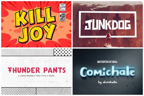 The 20 Best Free Fonts For Comic Books Cartoons