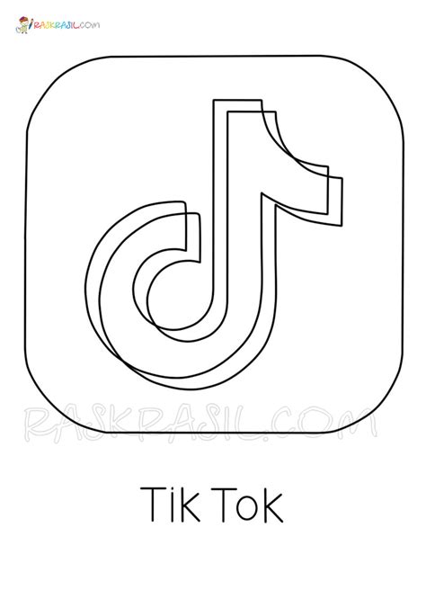 Logo De Tik Tok Dibujo 1444 Dibujalia Dibujos Y Ficha