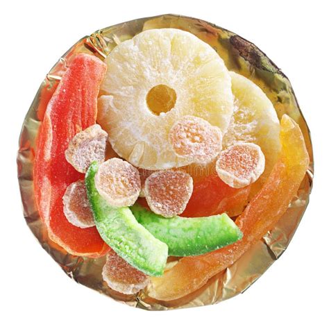 Exotic Candied Fruit Mix Stock Image Image Of Isolated 219767167