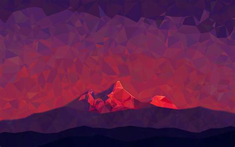 Polygon Mountain Background 2880x1800 Wallpaper