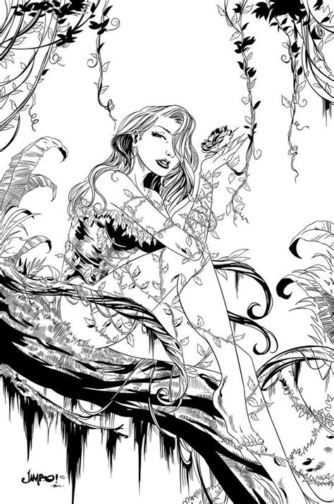 Poison Ivy Coloring Pages Printable Coloring Pages