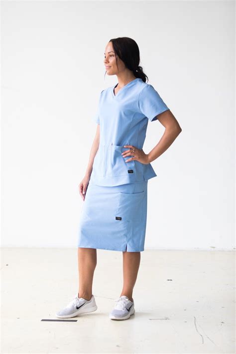 Original Scrub Skirt Ceil Blue Scrub Skirts Medical Outfit Scrub