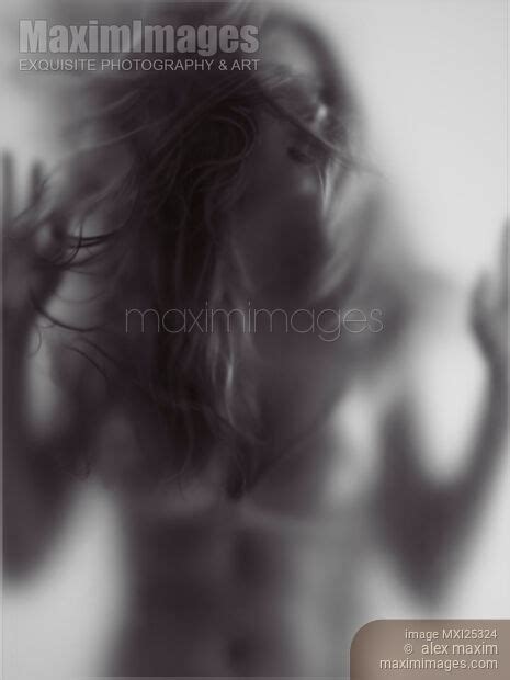 Photo Of Young Woman Trapped Behind Glass Stock Image Mxi25324