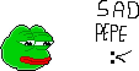 Download Sad Pepe The Frog Pepe The Frog Pixel Art Png Image With No