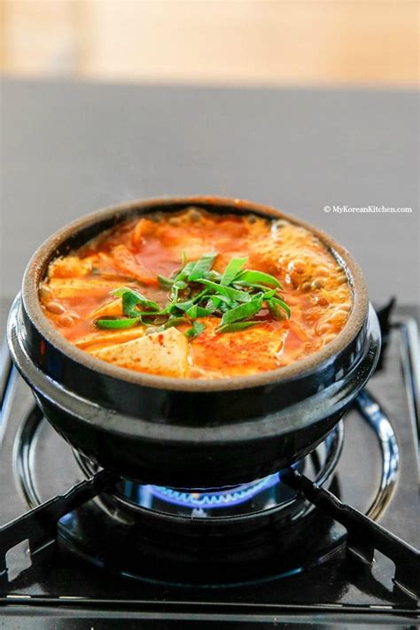 Stir the mix so it does not burn. Kimchi Jjigae (Kimchi Stew) - My Korean Kitchen