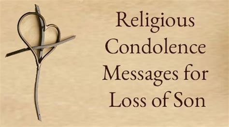 Religious Condolence Messages For Loss Of Son