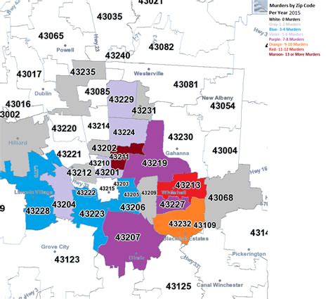 Zip Code Map Of Franklin County Ohio Map Of World