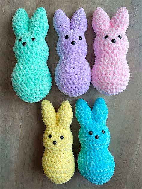 No Sew Easter Peep Crochet Pattern Saucy Puffin Crafts
