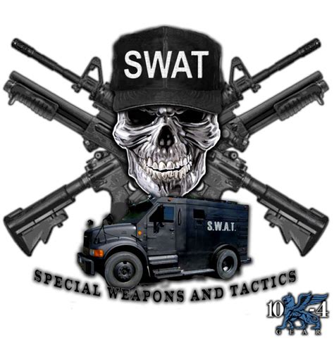 Swat Teams Police Decal For The Thin Blue Line