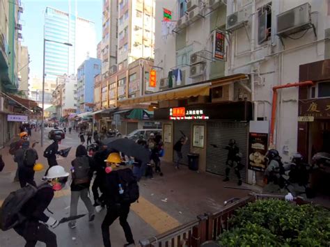 Dramatic Footage Captures Moment When Hong Kong Protester Shot In