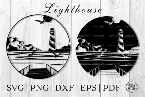 Lighthouse Svg Lighthouse Monogram Nautical Svg Sea Svg