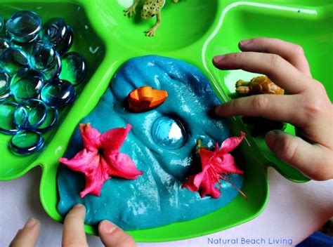 Easy Pond Inspired Homemade Slime Recipe Natural Beach Living