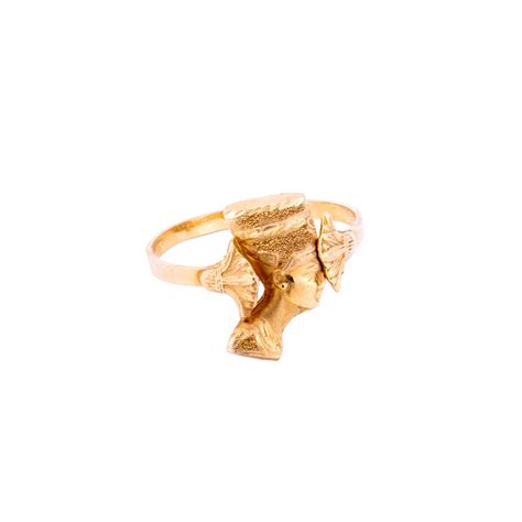 Nefertiti Gold Ring Egyptian Gold Rings Swan Bazaar
