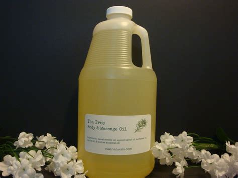 Tea Tree Body And Massage Oil Hair Oil Blend 12 Gallon 64oz Etsy