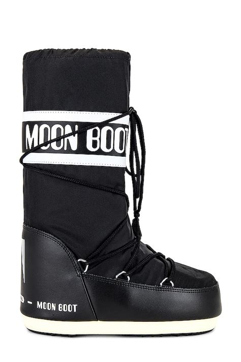 moon boot nylon boot in black revolve