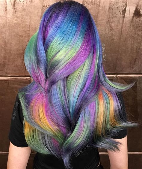 296 Best Multicolored Hair Images On Pinterest Multicolored Hair