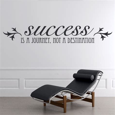 Success Is A Journey Wall Sticker Inspirational Quote Wall ...