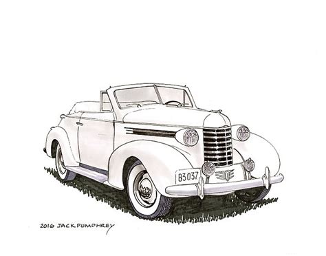 1950 Classic Car Convertible Coloring Pages