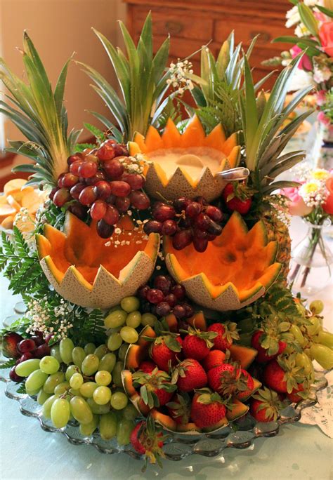 Fruit Cascade Fruit Display With Dips For Parties Legendary From