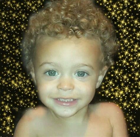The hair is a bit off but it was my first attempt at painting hair and i think it works fairly well. My blue eyed - blonde hair - bi-racial grandson. I Love ...