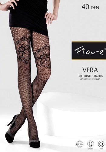 Fiore Tights Vera Patterned Tights Lace Tights Pantyhose