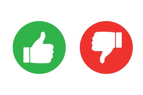 Thumbs Up And Thumb Down Icon Set Thumb Up And Thumb Down Line Icons