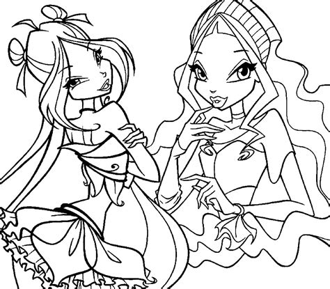 Dibujos del club winx para colorear