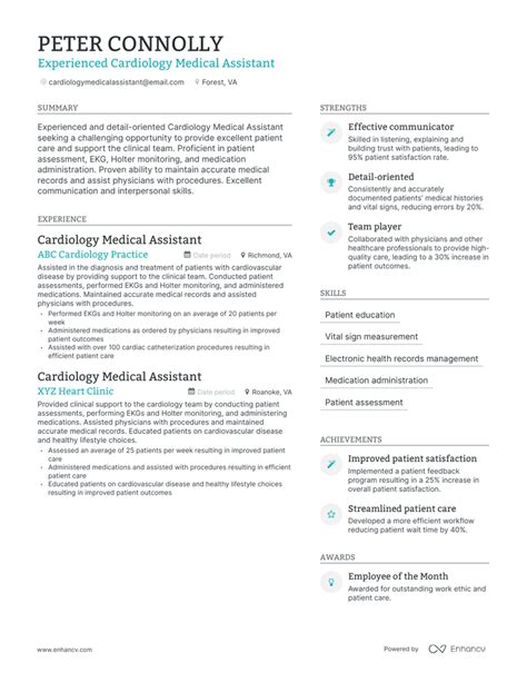 5 Cardiology Medical Assistant Resume Examples And Guide For 2023
