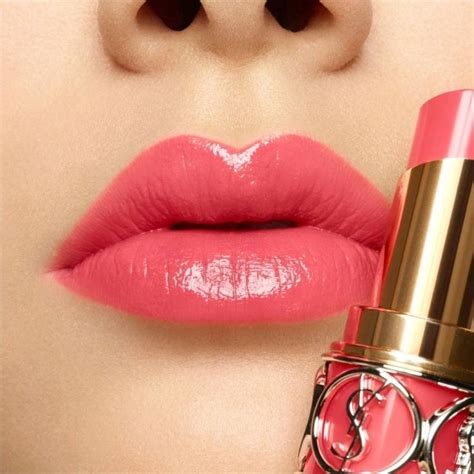 Ysl Rouge Volupt Shine Lipstick Ml Pink In Paris