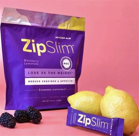 Beyond Slim Zip Slim Charged Weightloss Drinks Blackberry Lemonade 30