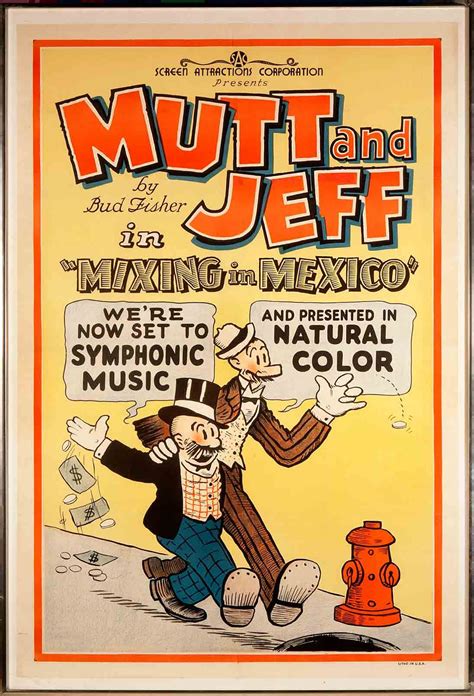 Mutt Jeff Animated Cartoon Poster