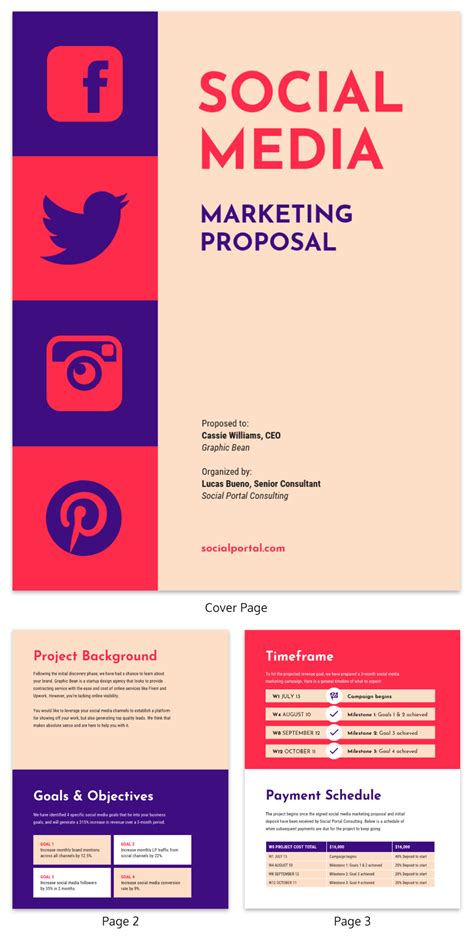 Social Media Consulting Proposal Template Venngage