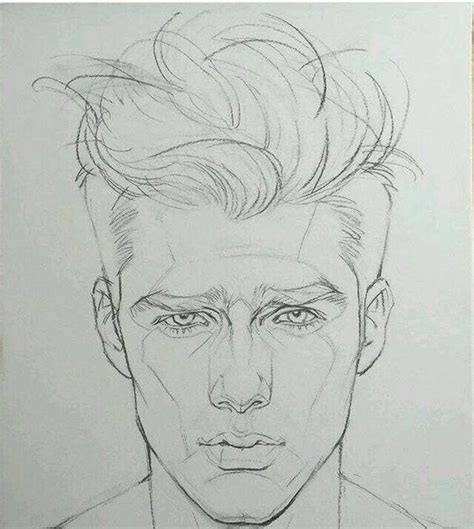 Male Face Drawing Reference Realistic Img Nincompoop