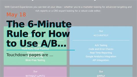 The 6 Minute Rule For How To Use Ab Testing For Better Conversions