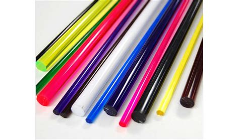 Colored Acrylic Rods Colored Plastic Rods Plastic Rods Tap Plastics