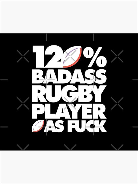 120 Badass Rugby Player Af Funny Shower Curtain For Sale By Elhefe