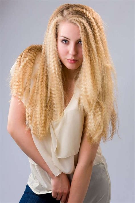 Long Crimped Hairstyle Hair Hairs Hairstyle