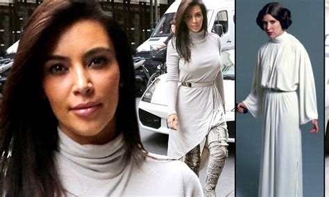 Kim Kardashian Is Princess Leia Gone Wrong As She Slips On A Turtleneck